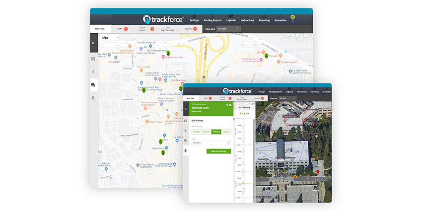 The Command Center allows a security supervisor based at a central location to easily manage officers on multiple sites