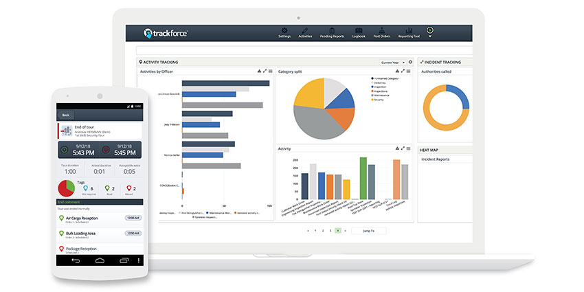 Trackforce serves large security guard companies and global organisations in diverse vertical market sectors