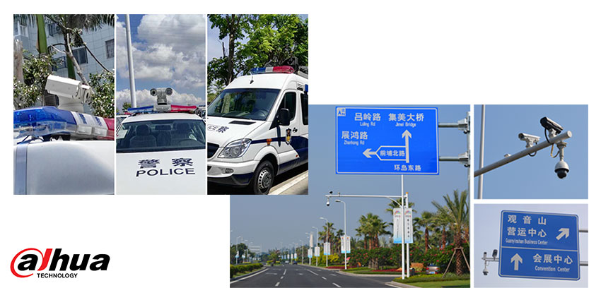 Dahua Mobile Solution with GPS positioning and in-vehicle wireless image transmission system was installed on 228 patrol cars and 72 special cars