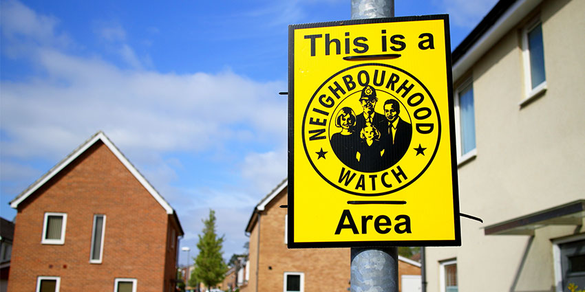 4) Seek out neighbourhood watch groups in your area