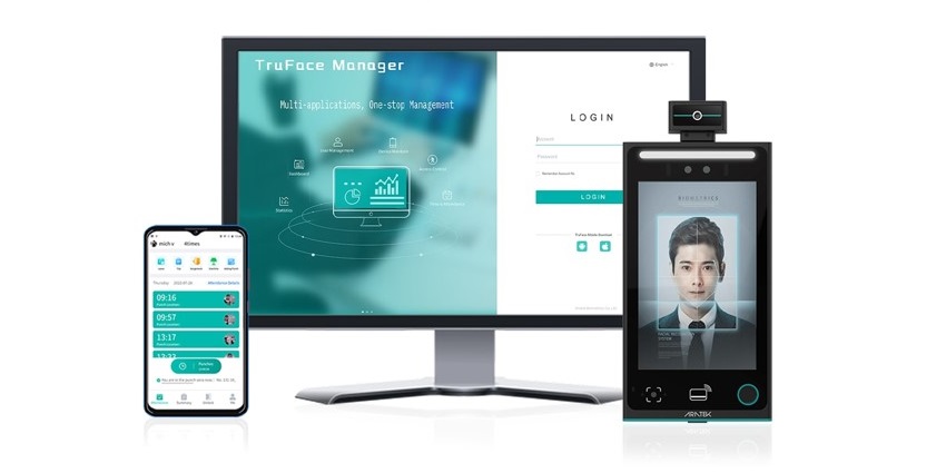 Aratek TruFace biometric access control and attendance tracking system