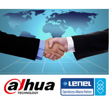 Dahua and Lenel logos