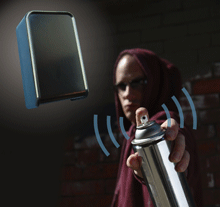 Merlin MGD-S unit is wall-mounted with the range of detection tied in to the installed height