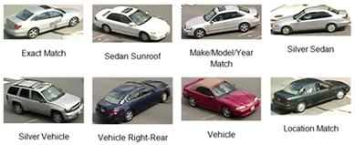 Range of possible matches for the query image in Figure 1. What constitutes a right answer depends on the germane features in the query image