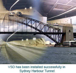 VSD has been installed successfully in Sydney Harbour Tunnel