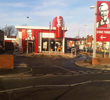 A series of high technology dome cameras from Bosch Security Systems have been installed at a new KFC restaurant in Blackpool.