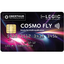 Oberthur Legic Cosmo Fly card