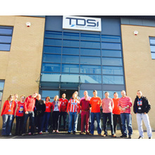 TDSi team members came wearing red item of clothing & enjoyed selection of red-coloured foods