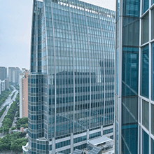 The Lilacs International Commercial Centre is a landmark building in Shanghai’s Pudong business district