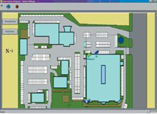 Interactive map of the hospital grounds