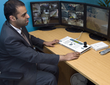 Samsun Techwin monitors in control room