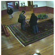 JVC IP dome camera's vantage point of Regent University