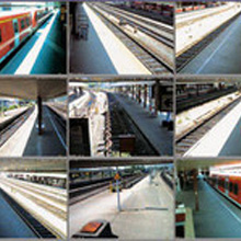 Over nine cameras provide precise images of the trains on ten tracks