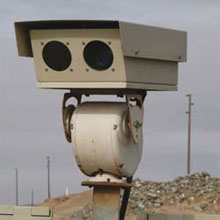 FLIR SR-100 thermal camera is mounted in a stainless steel housing which protects it against harsh weather conditions alongside Namibian coast