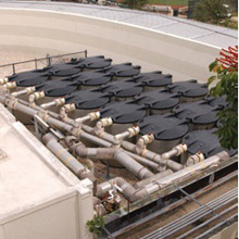 The most recent phase of the performance contract with Johnson Controls includes the installation of a 5kW solar array