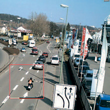 Each camera sent a 640 x 480-pixel image every 30 seconds, which the UMTS bandwidth was easily able to accommodate