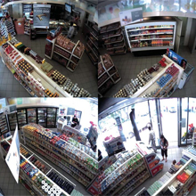 The Arecont Vision 2 megapixel camera deployed at the cash registers employs a 1/2-inch CMOS sensor to provide 1600x1200 resolution video at 24 fps