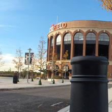Delta's surface-mounted electro-mechanical high security barricades are kept in an upright position and lowered to let a vehicle through