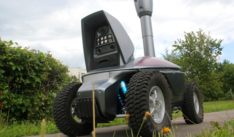 One factor driving robotics is the promise of better monitoring of facilities than can be provided by stationary CCTV