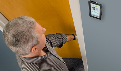 SRI recently launched a biometrics-embedded tablet equipped with its (IOM) technology