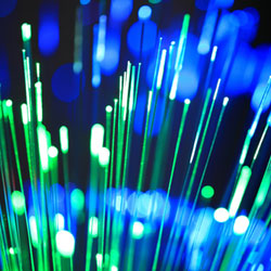 Fibre optics image, fibre optics is now the most efficient method of transmitting surveillance solutions