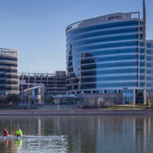 Hayden Ferry Lakeside serves the whole of the greater Phoenix region as a parking, retail/restaurant and outdoor gathering space for those working in or visiting downtown Tempe