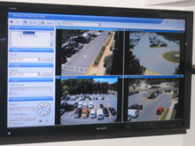 Each school monitors and stores their own video; cameras are on 24/7