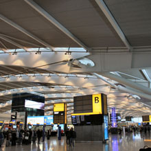 Heathrow airport terminal 5 departures building, the building adopts Salto access control for enhanced control and security
