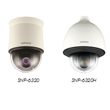 Samsung SNP-6320 and SNP-6320H cameras feature wide dynamic range of 120dB and true day/night capability