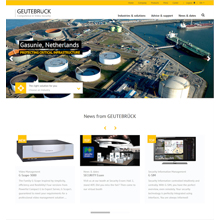On the Geutebruck website home page the user can get an overview of the company, the range of services and latest news