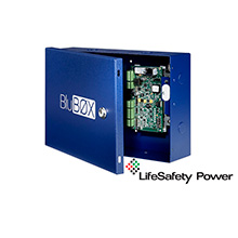 The BluBØX solution comes pre-engineered with power supply and access control distribution modules