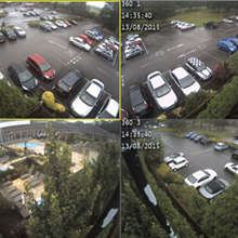 Arecont Vision IP AV-8365DN panoramic megapixel dome cameras are used inside the facilities