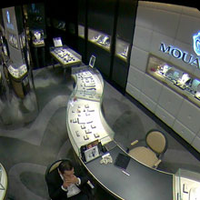 The concealed device blends nicely with the refined surrounding without blind spot in the field of view