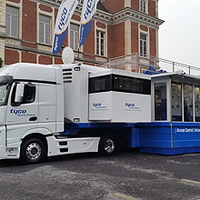 Tyco Security Products’ Mobile Exhibition Unit is a state of the art mobile classroom and training centre that houses the company’s full portfolio of security solutions