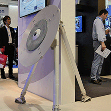 A prototype of Panasonic’s drone finder has been on show at IFSEC 2016