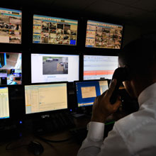 The intelligence network combines control of on-site security systems as well as guarding, investigations