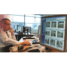 The ‘remote reception’ also produces savings of around £50,000 a year on guarding costs for the insurance company