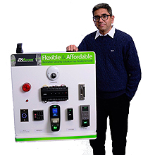 NJESA members also got up close and personal with ZKAccess stand-alone fingerprint, face and finger-vein pattern readers, its License Plate Recognition access control camera