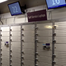 Lockers for nearly 500 laptops have now been installed at the university