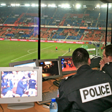 Several fixed Tetrapol repeaters were placed at strategically important sites, such as police headquarters and stadia