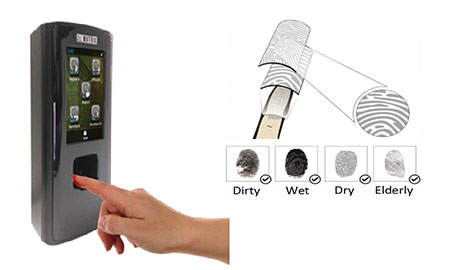 The sensor detects only live fingerprints, making it more secure for the organization