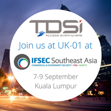 IFSEC Southeast Asia follows this year’s highly successful IFSEC International in London, which saw increased stand visitor numbers and considerable interest in TDSi’s latest web-based product