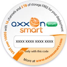 All customers who purchase an IP device which is supplied by a campaign member company can get access to a 2TB video archive in Axxon Smart Start