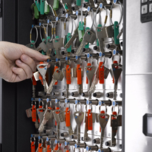 Traka's solution means all keys on site are permanently attached to a metal iFob so as to effectively ‘electronically tag’ the keys with unique identities