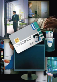 Crescendo is a multi-technology smart card designed to act as an employee identification badge while providing out-of-the-box, standards-compliant support for thousands of logical access applications and physical access control systems