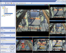 CCTV screen monitoring is completed with Milestone XProtect software embedded inside the VR-N1600U NVR