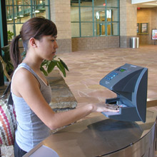 Schlage HandKey reader at UC Irvine