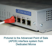 The Advanced Point of Sale (APOS) interface system