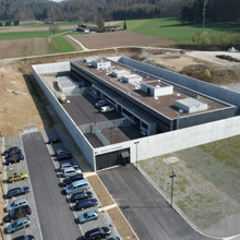 The floor plan for the surveillance coverage is subdivided into zones on the Milestone map functionality