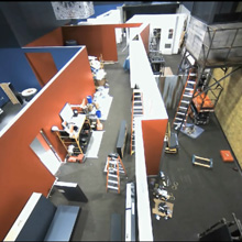 The scene was captured through an SL183M lens fitted to an Arecont AV2185DN camera recorded on 3xLogic Vigil server